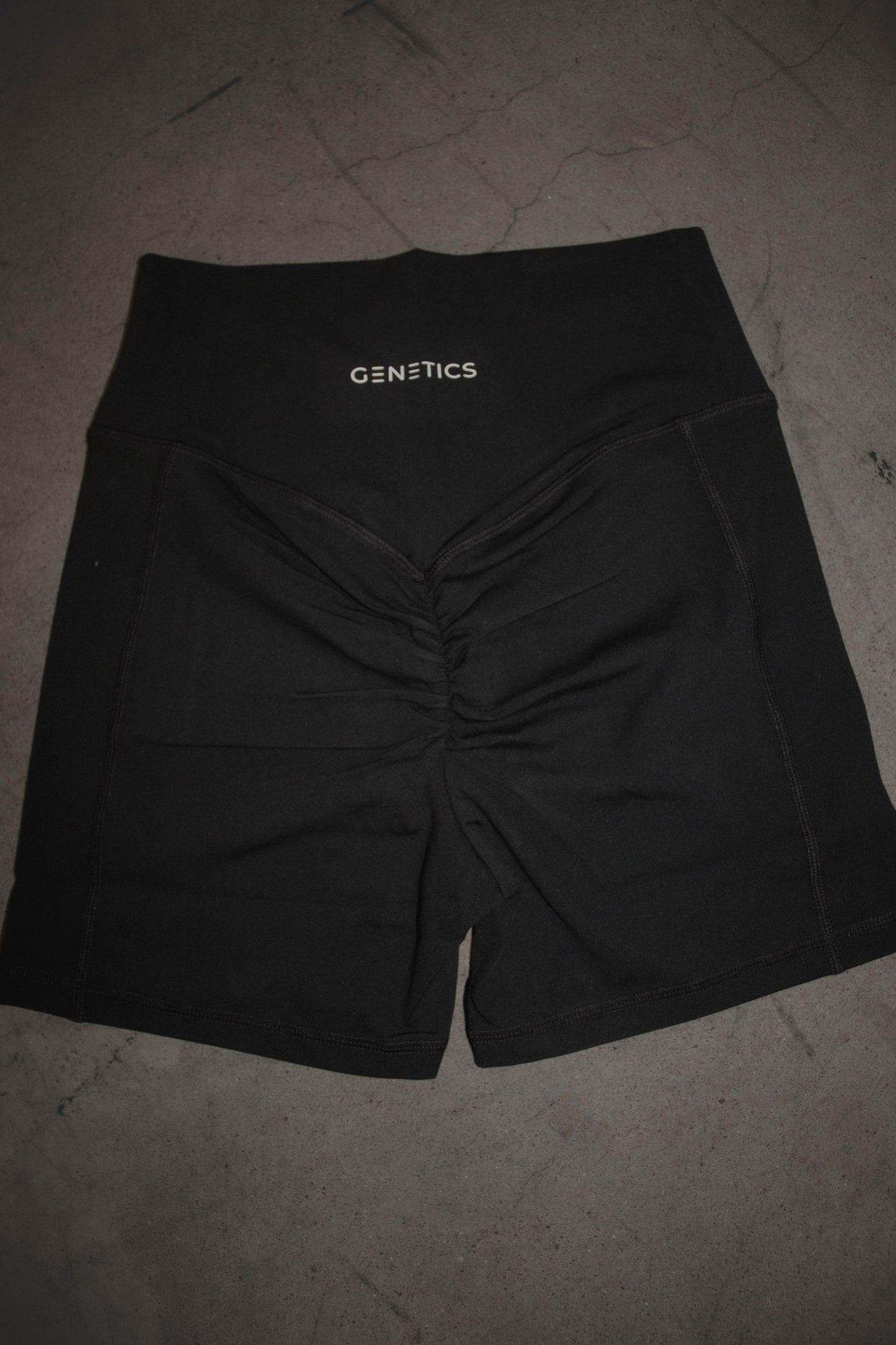 Black Crossover Biker Shorts
