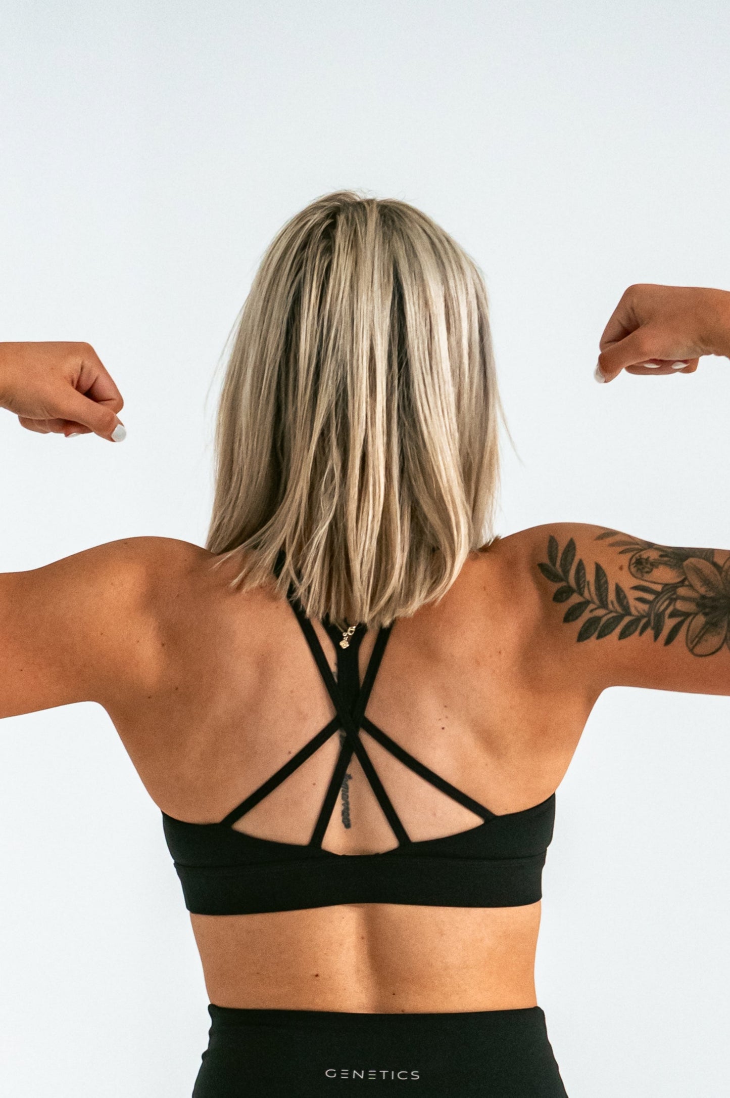 Black Cross Back Sports bra