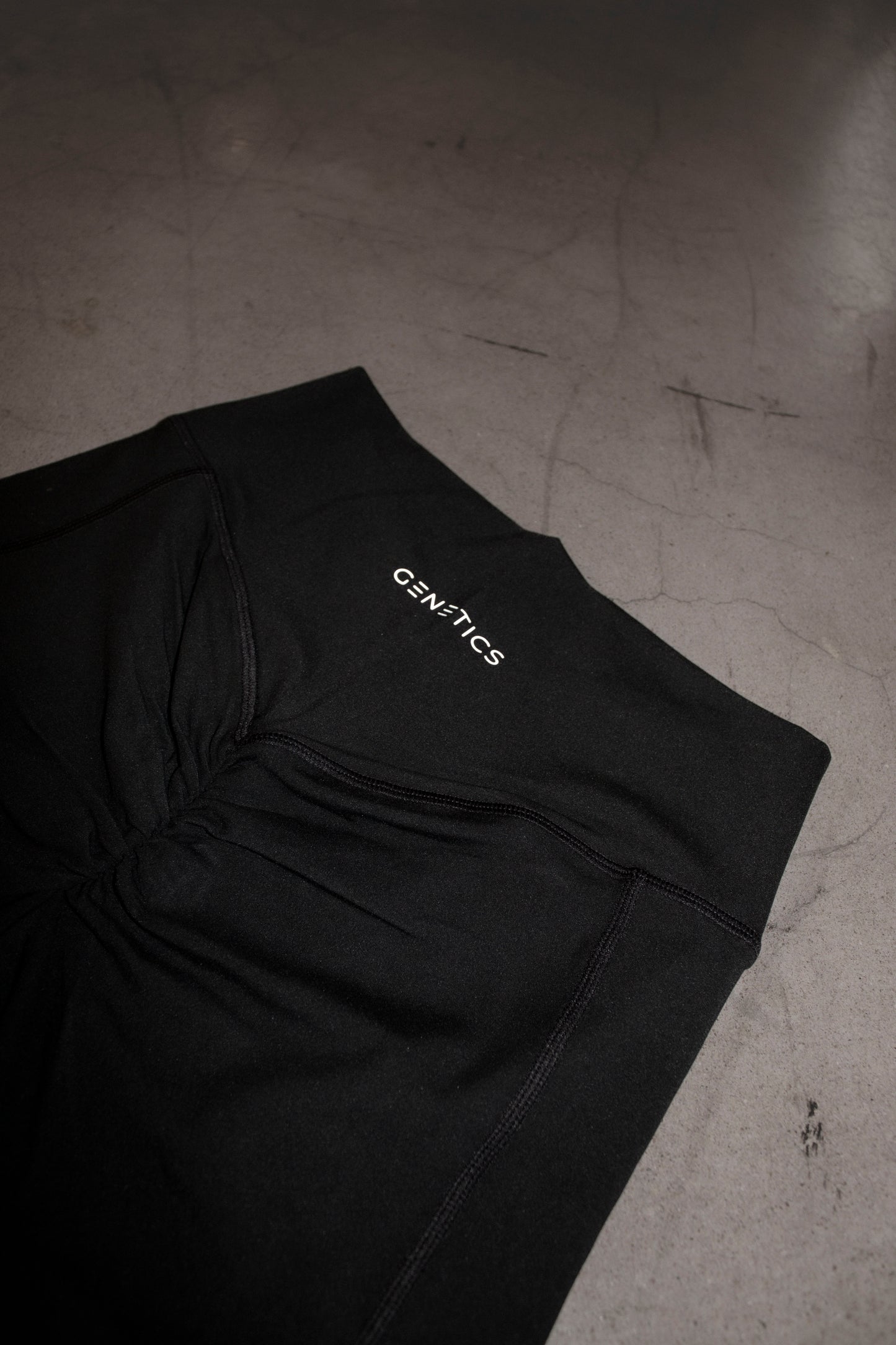 Black Crossover Biker Shorts