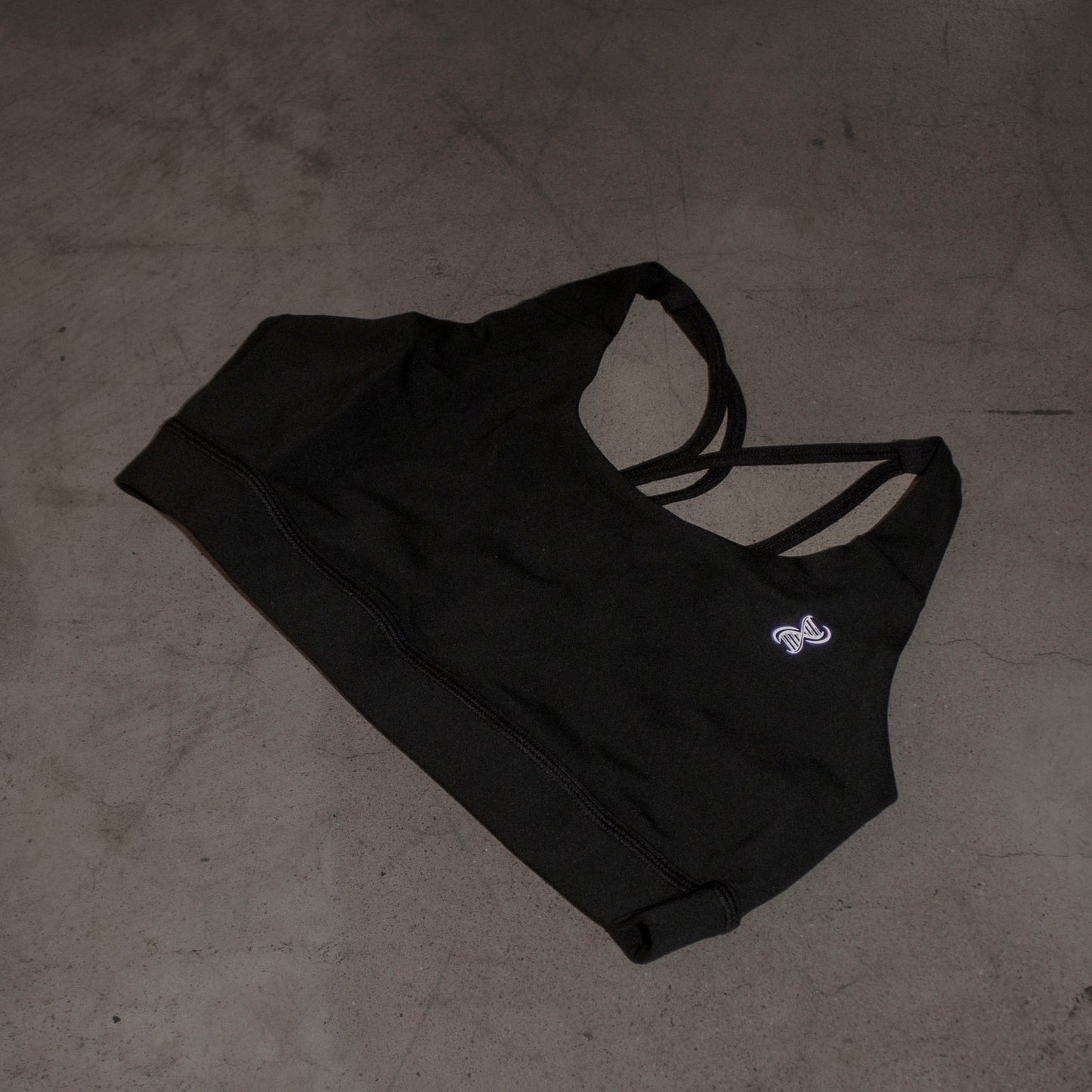 Black Cross Back Sports bra